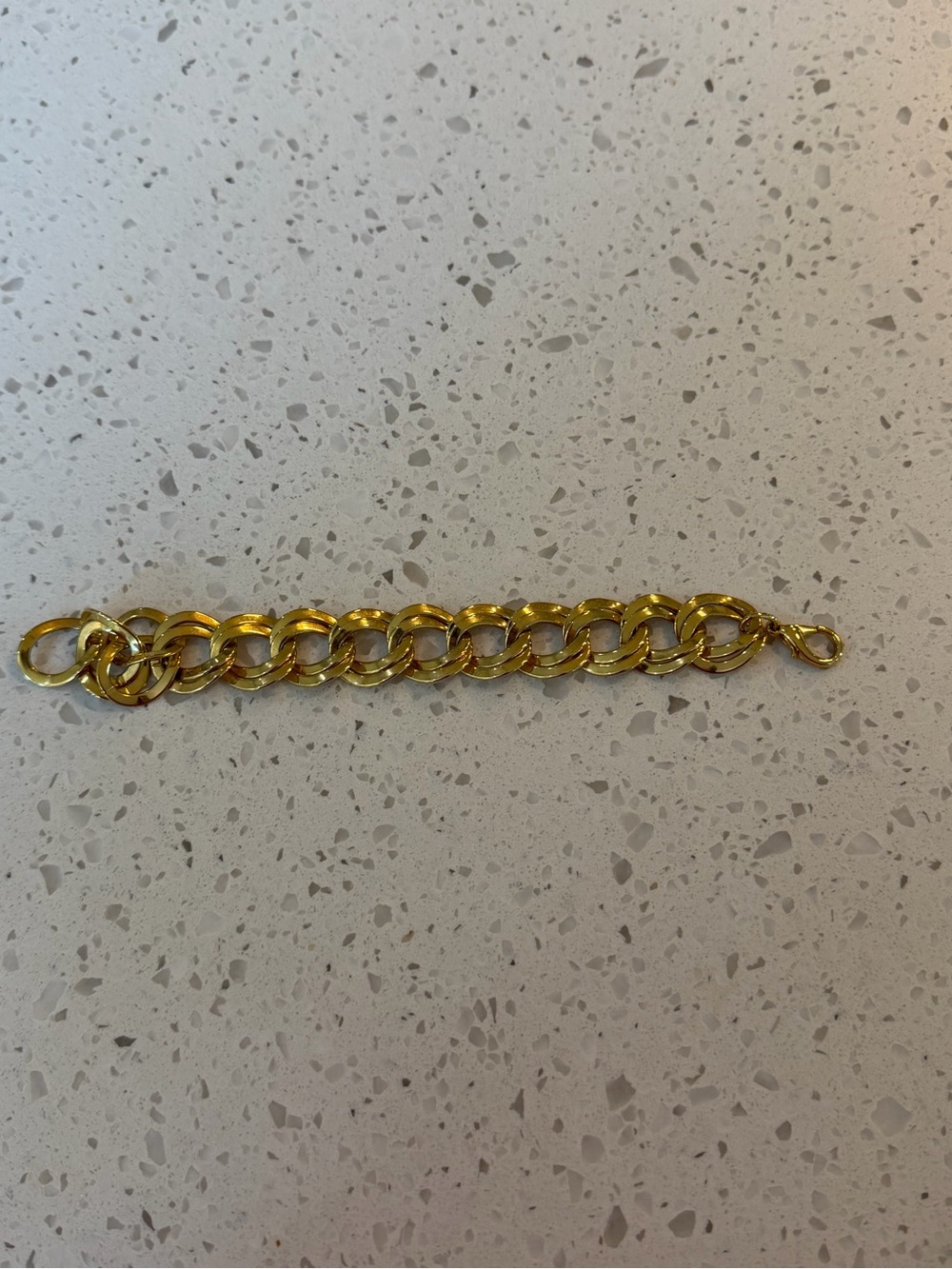 Trendy Gold Tone Large Chain Link Bracelet - Women Jewelry